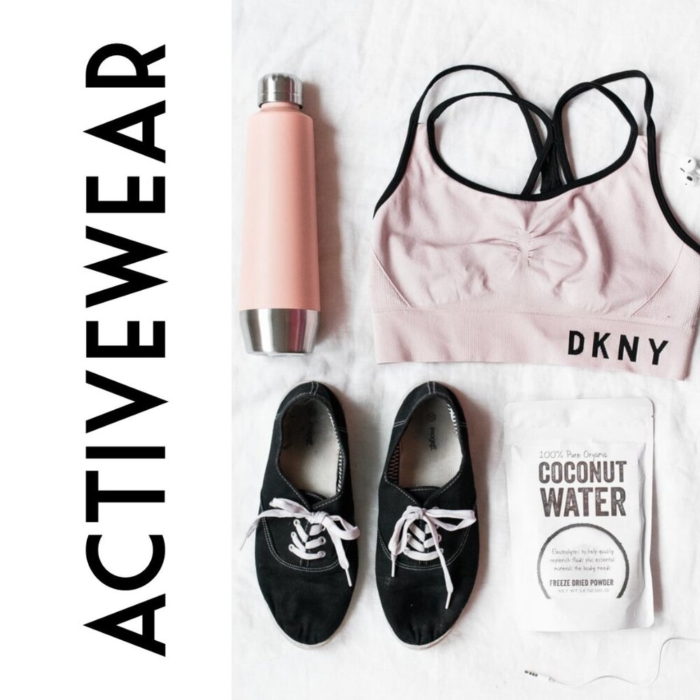 Workout clothing - jackets, sports bras, leggings, etc.